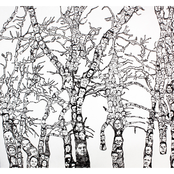 Drawing on paper 130x122 cm- 2013