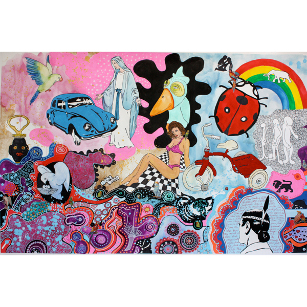 Reload-Ink, pen on paper-150x100 cm-2009/2010