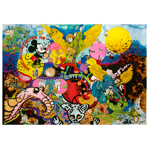 FightingTheDragon- ink on paper- 170 x140 cm 2015